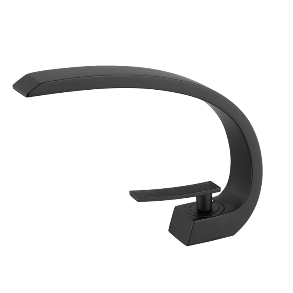 Robinet de salle de bain Mitigeur lavabo Luxe Moderne peintre Noir avec Flexible