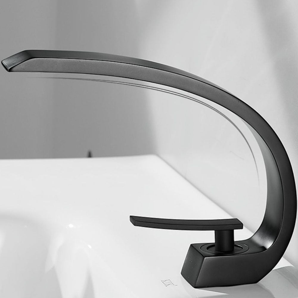 Robinet de salle de bain Mitigeur lavabo Luxe Moderne peintre Noir avec Flexible