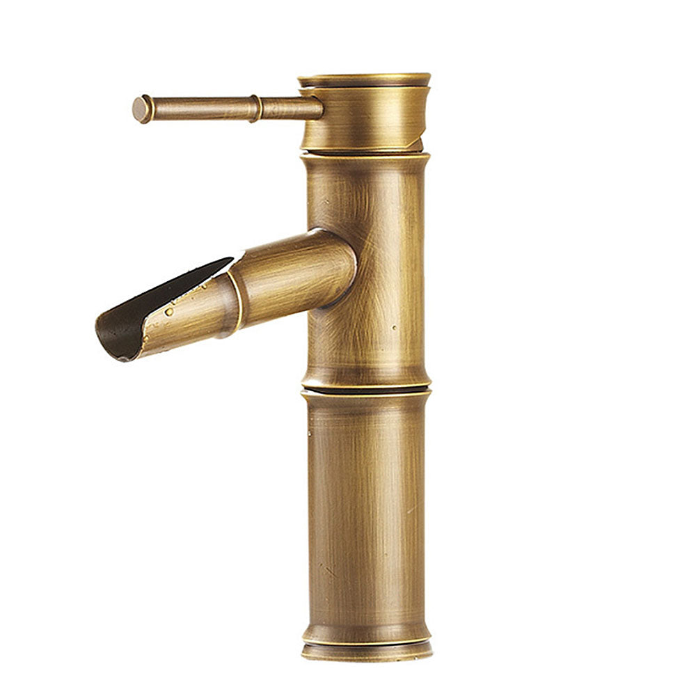 Robinet de salle de bain Mitigeur lavabo design antique bambou Laiton Ceramique IDEAN10