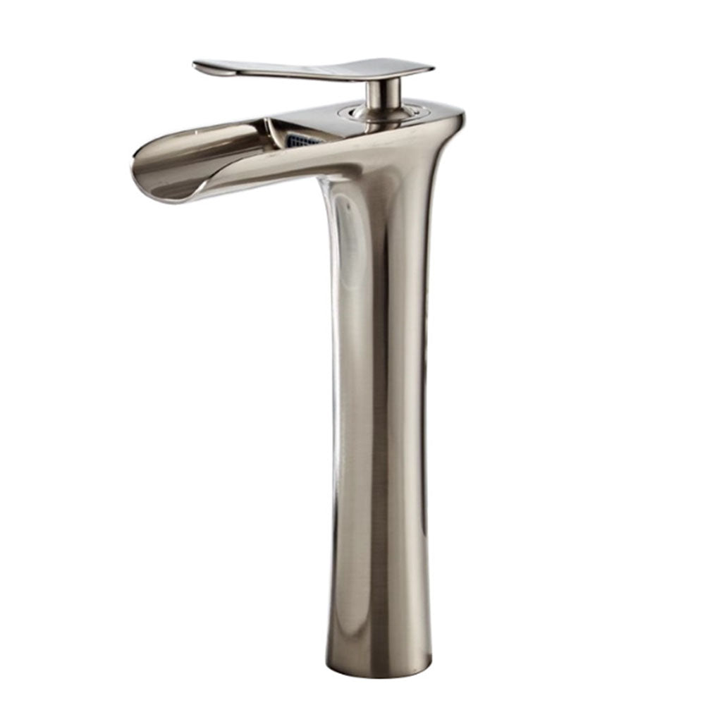Robinet de salle de bain Mitigeur lavabo en cascade vasque haut nickel bronze