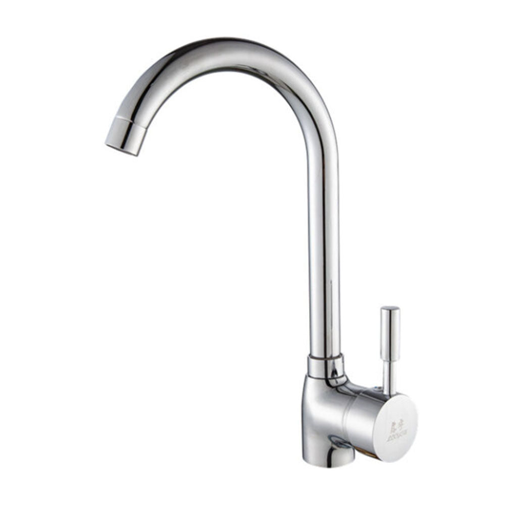 Robinet de cuisine en ceramique rotation a 360 degres evier chrome standard EU