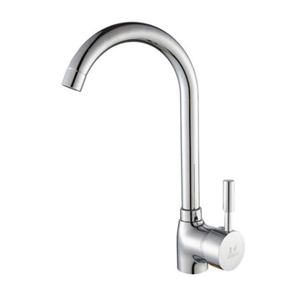 Robinet de cuisine en ceramique rotation a 360 degres evier chrome standard EU