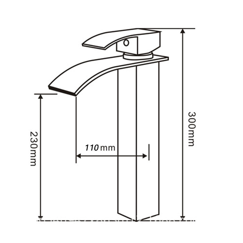 Robinet Mitigeur lavabo salle de bain personnalisee evier robinet cascade contemporaine mitigeur finition chromee