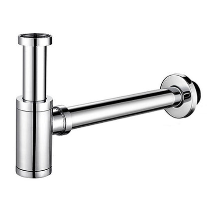 Siphon de Lavabo en Laiton Universel 45mm Tube de Siphon Chrome Design standard Reglable Anti Odeur