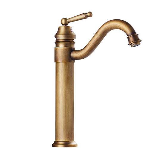 Robinet salle de bain Mitigeur de Lavabo en Laiton Antique IDEKO - Monotrou - Convient pour Lavabo et Vasque