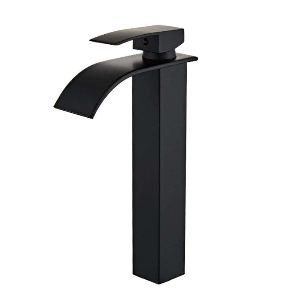 Robinet de salle de bain lavabo Mitigeur cascade Noir vasque evier haut