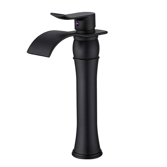 Robinet de salle de bain cascade mitigeur vasque haut peintre Noir retro style