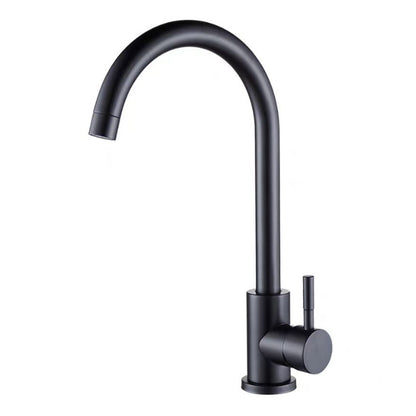 Robinet de cuisine en ceramique rotation a 360 degres evier Noir retro standard EU