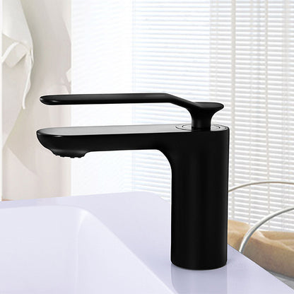 Robinet de Lavabo Mitigeur Pour Vasque Robinet Mitigeur Design noir Laque En Laiton