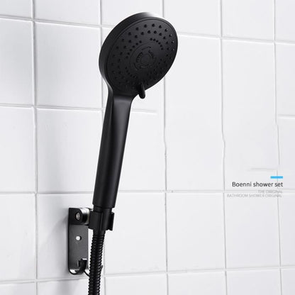 Robinet de douche salle de bain mural avec pommeau de douche 3 modele de pluie en laiton ceramique Noir