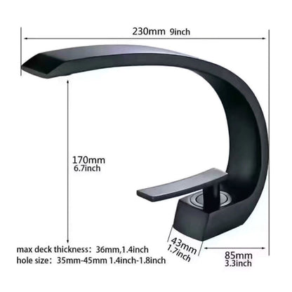 Robinet de salle de bain Mitigeur lavabo Luxe Moderne peintre Noir avec Flexible