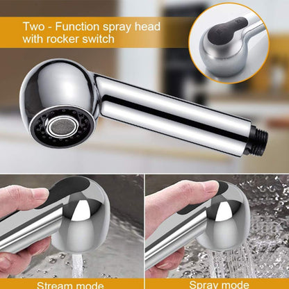Robinet de cuisine salle de bain grande doucette etirable Mitigeur de lavabo Chrome avec Flexible
