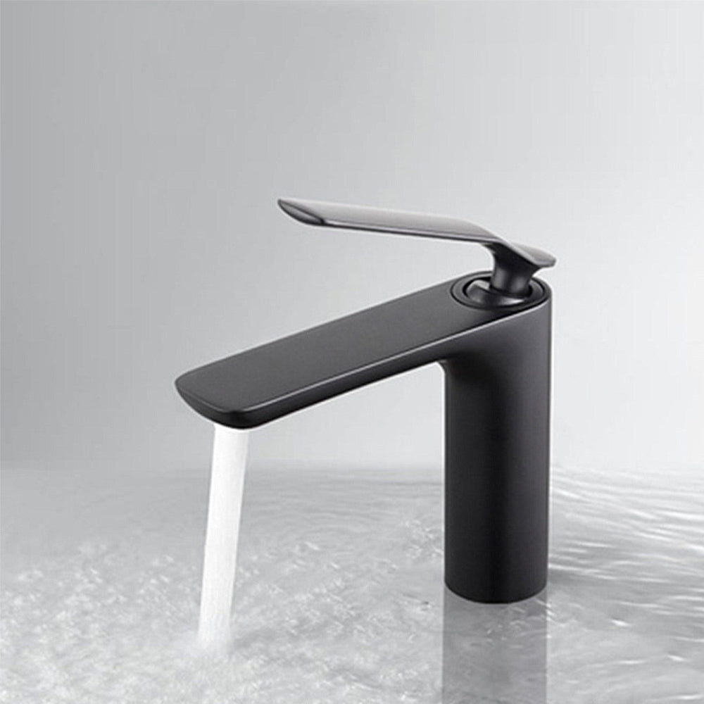 Robinet de Lavabo Mitigeur Pour Vasque Robinet Mitigeur Design noir Laque En Laiton