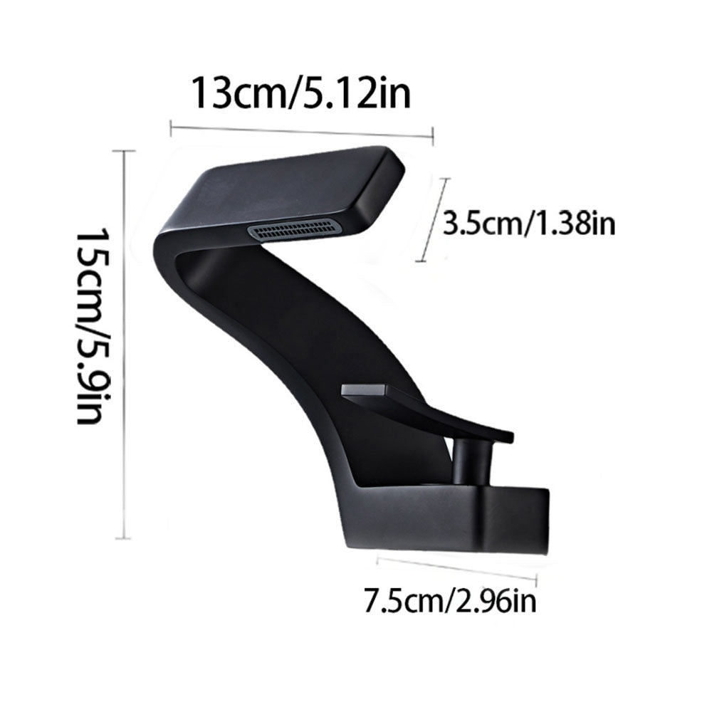 Robinet de lavabo mitigeur salle de bain cascade peintre Noir moderne Mono standard EU