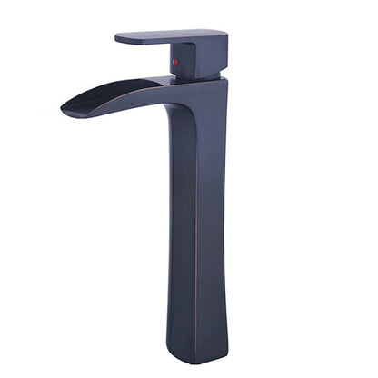 Robinet de salle de bains Mitigeur lavabo de haut Bronze huile Noir cascade robinet d'evier