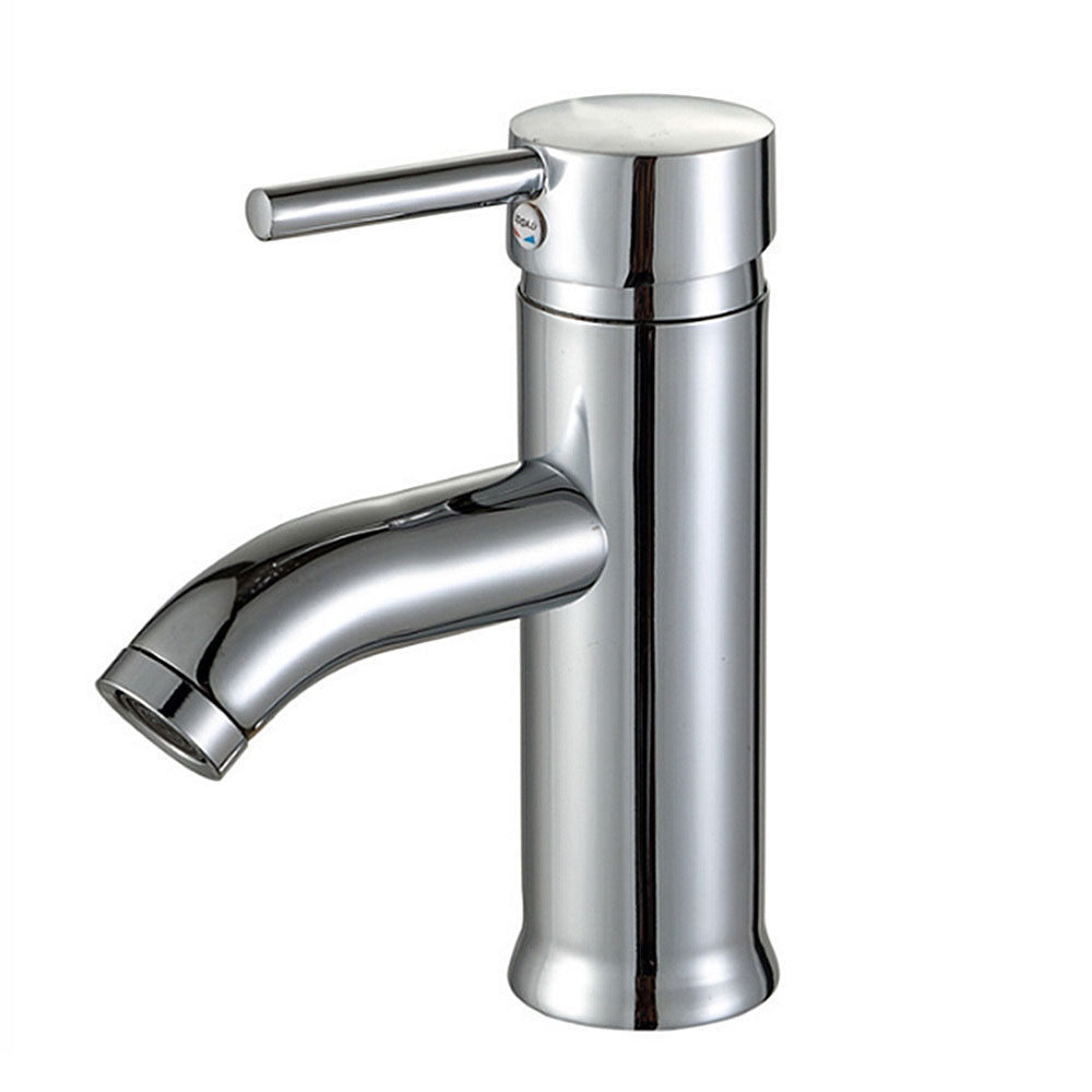 Robinet de salle de bain cascade chrome pour lavabo avec Flexible simple famille