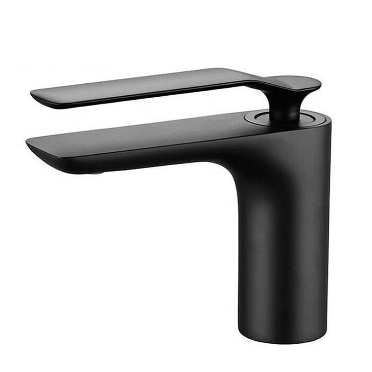 Robinet de Lavabo Mitigeur Pour Vasque Robinet Mitigeur Design noir Laque En Laiton