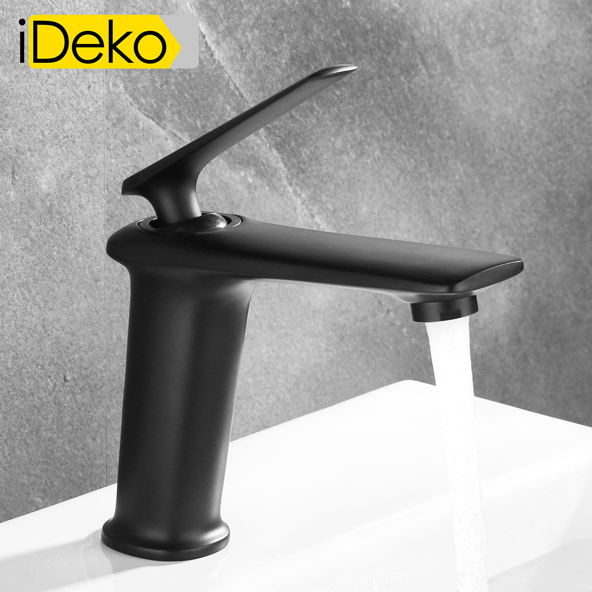 Robinet de lavabo mitigeur salle de bain Mono commande Nouveau collection en laiton peintre NOIR