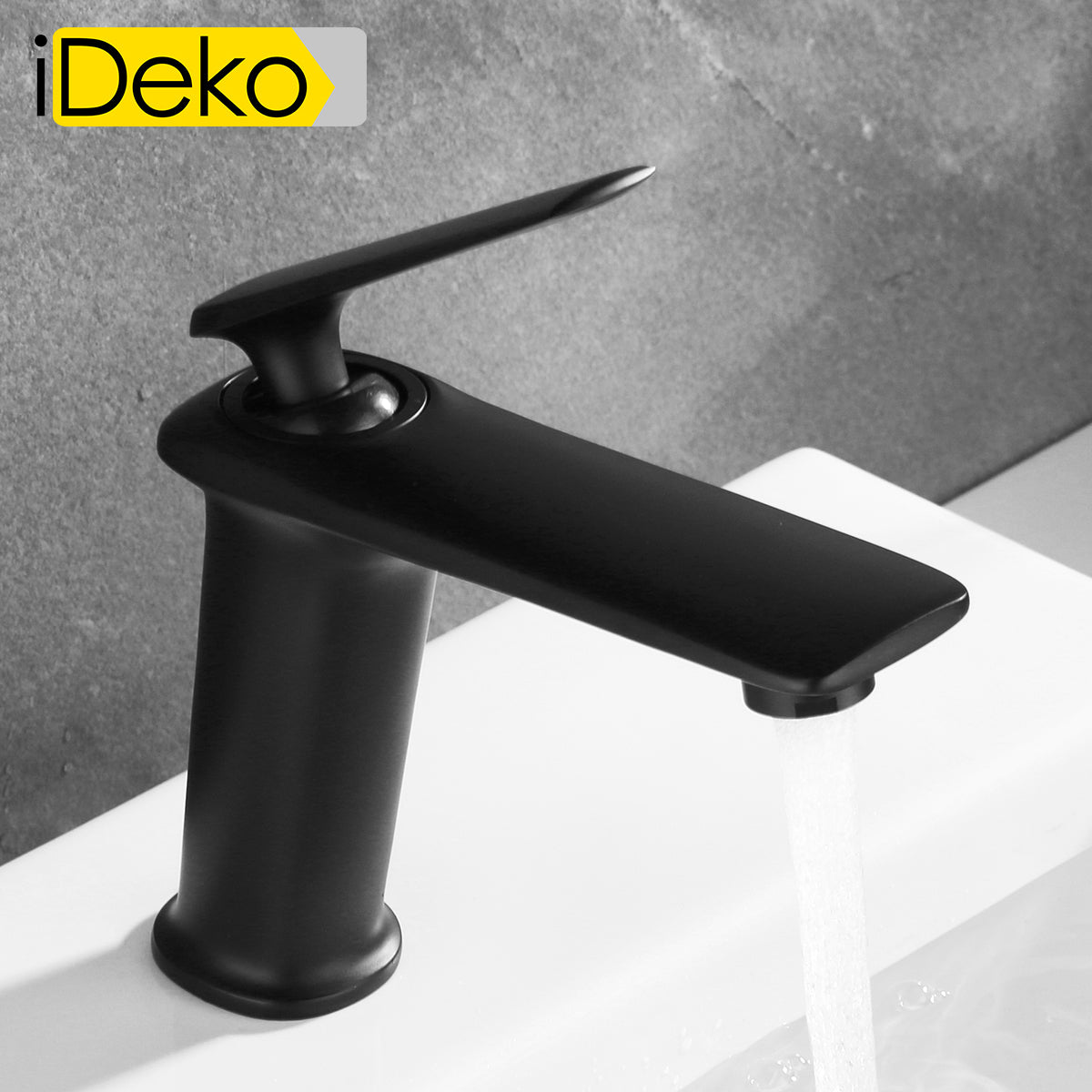 Robinet de lavabo mitigeur salle de bain Mono commande Nouveau collection en laiton peintre NOIR